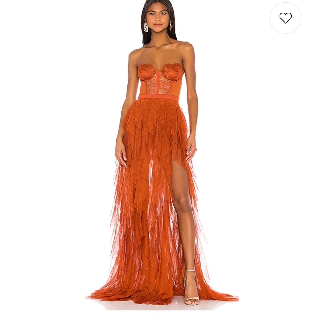 X REVOLVE Bustier Gown in Rust
For Love & Lemons